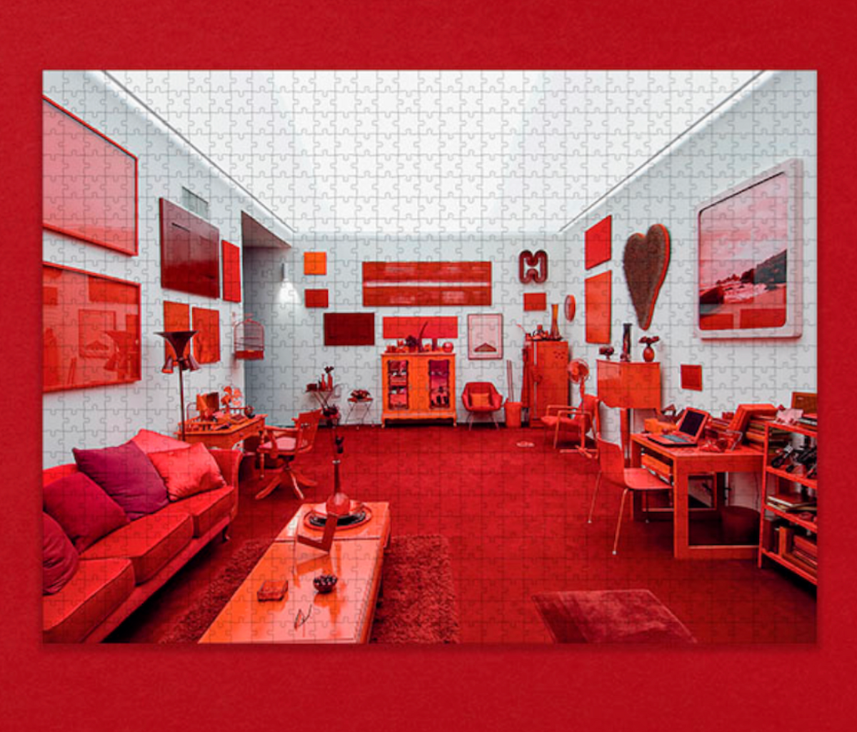 "Décalage Vers le Rouge" de Cildo Meireles - 1000 pièces