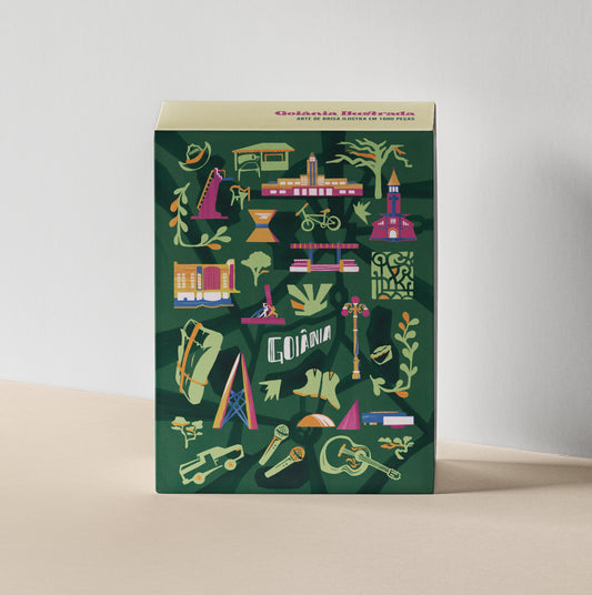 Quebra-Cabeça Goiânia (mapa ilustrado) 1000 peças GUME